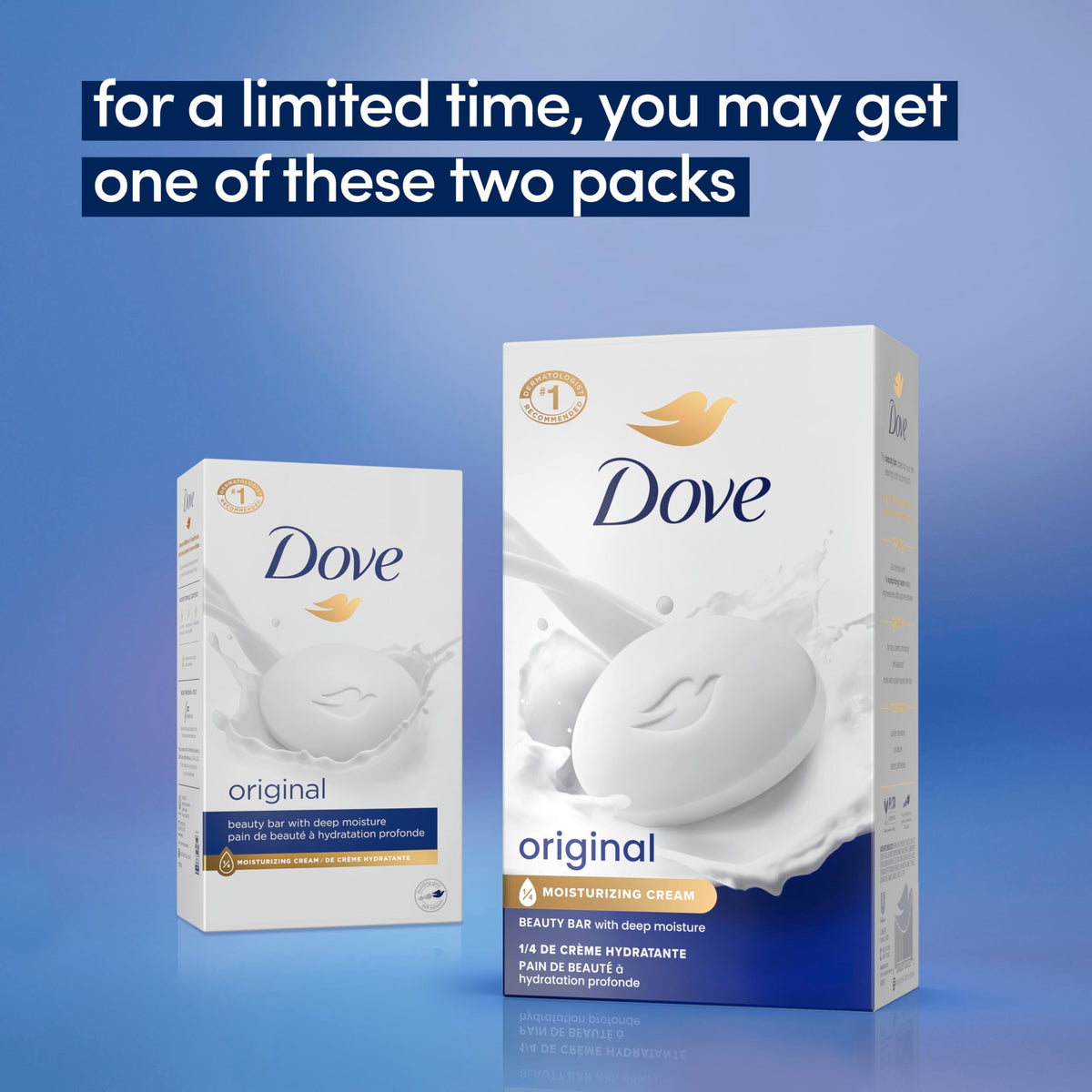 Dove close-up of beauty bar texture highlighting moisturizing cream