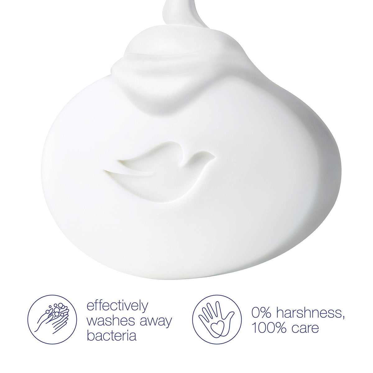 Hand holding Dove beauty bar to show scale and easy-grip design for everyday use