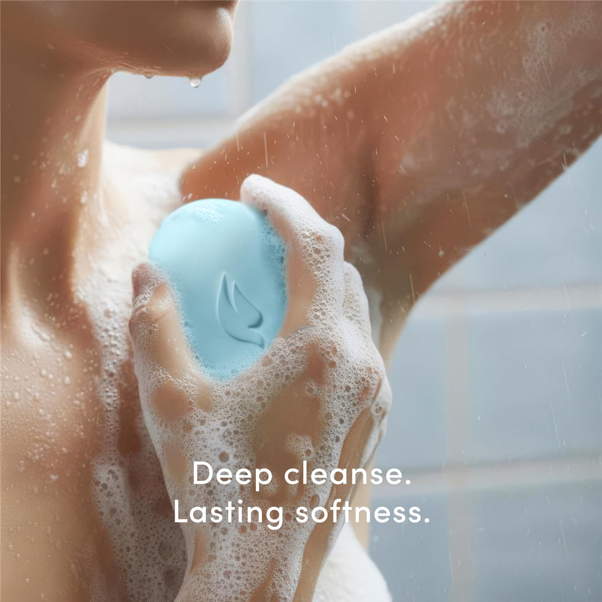 Dove beauty bar label and ingredients emphasizing cruelty-free certification