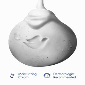 Dove beauty bar rich lather in hand demonstrating creamy moisturizing foam