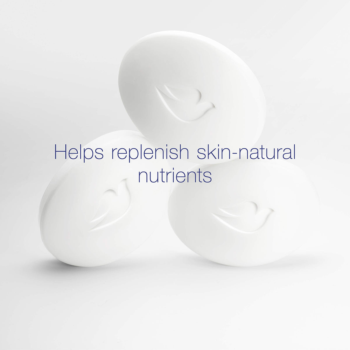 Dove beauty bar side profile highlighting smooth shape and moisturizing cream content benefit