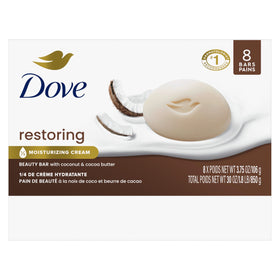 Dove beauty bar single bar close-up highlighting smooth creamy texture