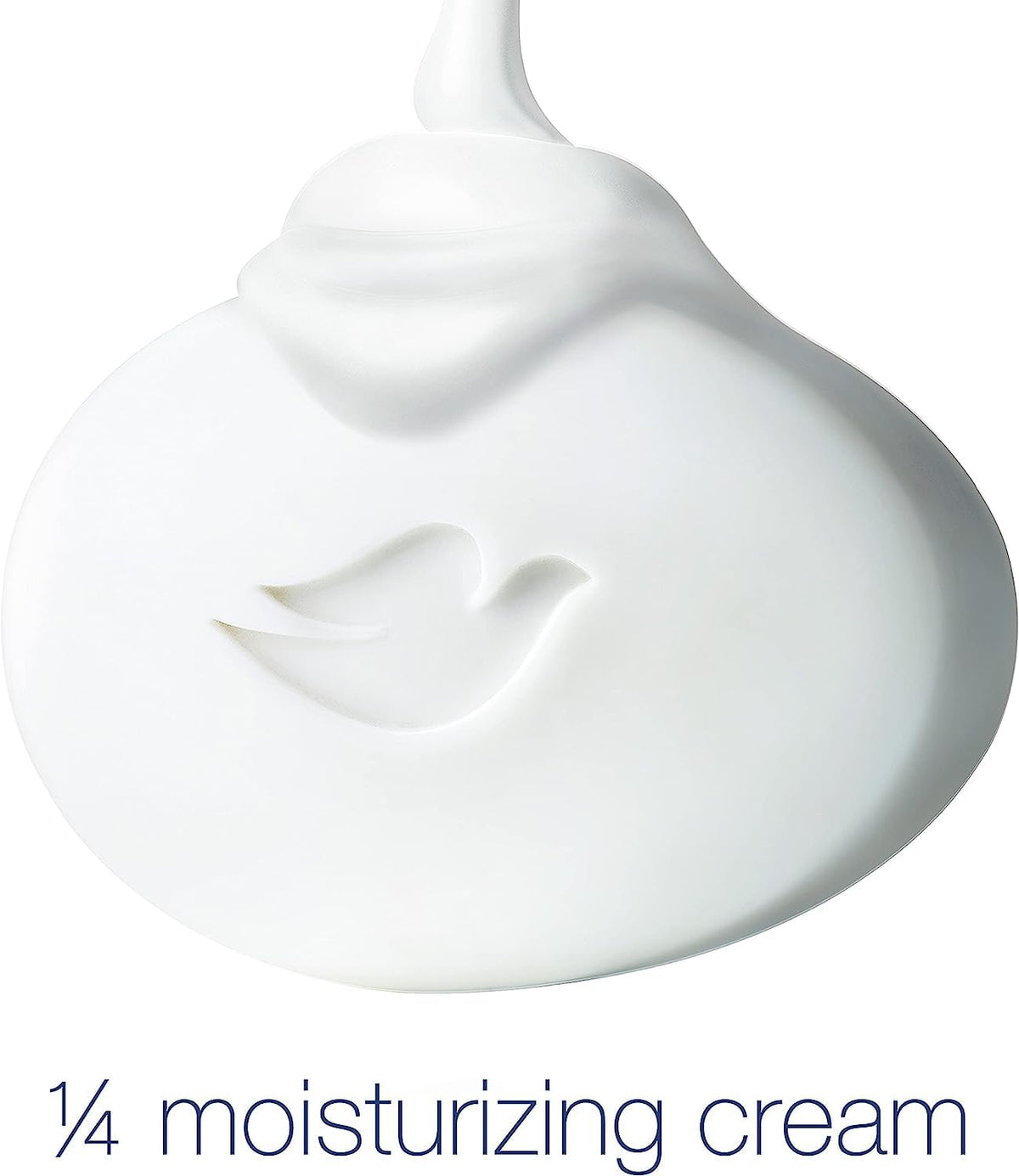 Dove beauty bar held in hand showing 4oz size and travel-friendly benefit