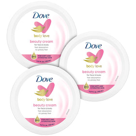 Dove jar front label showing product name and benefits for easy choice