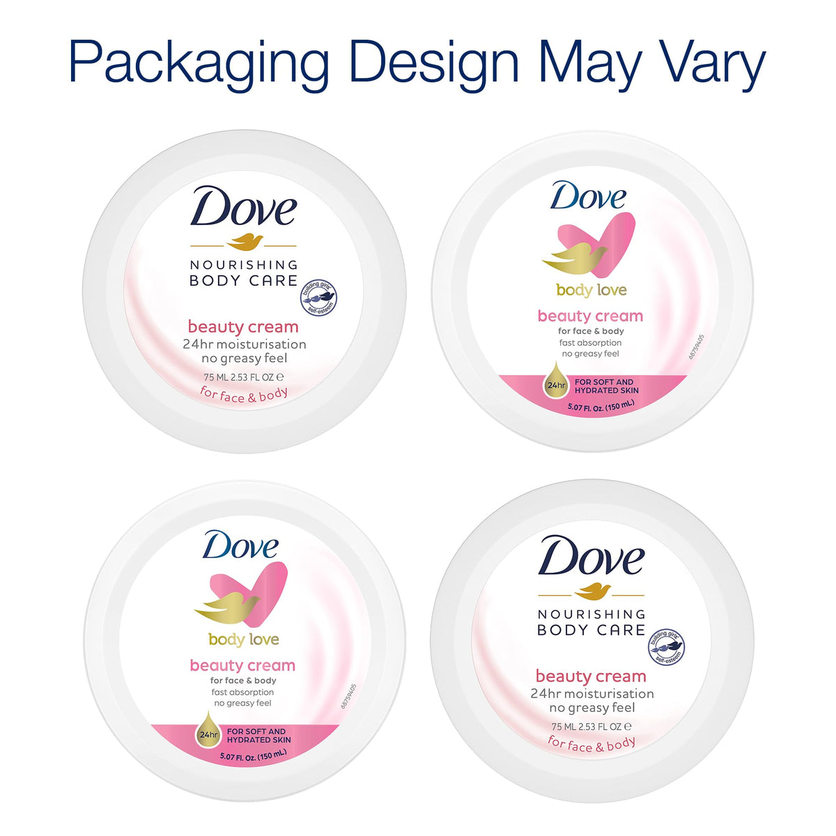 Applying Dove cream to hands demonstrating quick absorption and soft feel