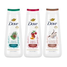 Dove front packaging showing mixed pack and gentle formula benefit