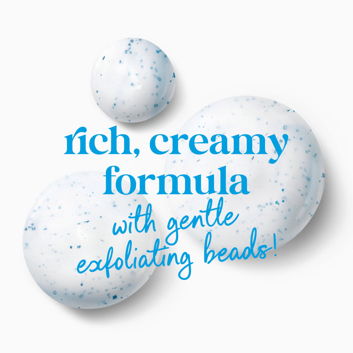 Dove rich lather on loofah displaying foam and cleansing power