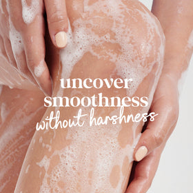 Dove pump dispensing in shower for easy one-handed use benefit