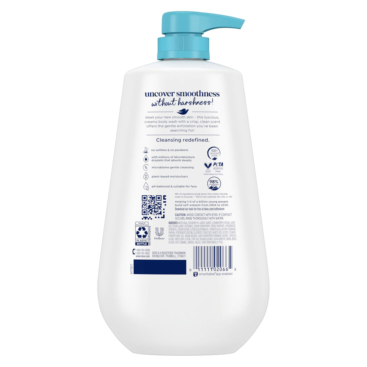 Dove creamy texture close-up illustrating moisturizing feel