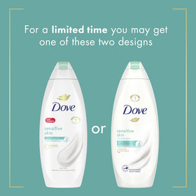 Dove bottle back label detailing ingredients and usage instructions