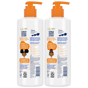 Dove close-up of ingredient label highlighting shea and coconut moisturization benefits