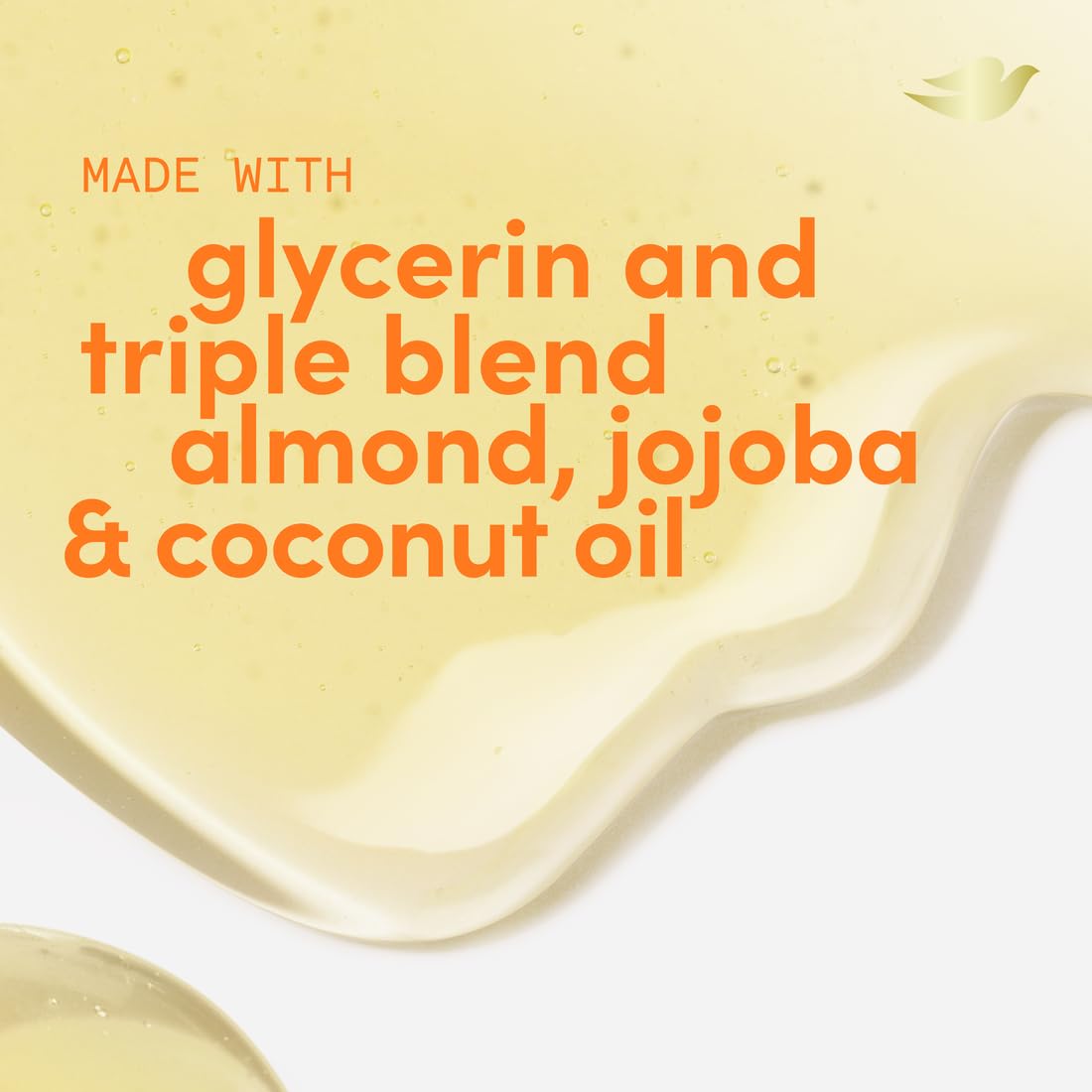 Dove bottle label and ingredients view highlighting moisturizing formula