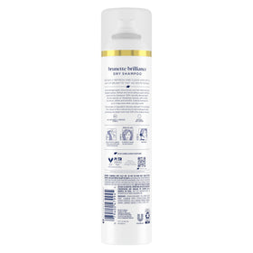 Dove Brunette aerosol nozzle close-up demonstrating controlled mist for even application