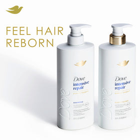 Dove creamy conditioner texture in palm for nourishment