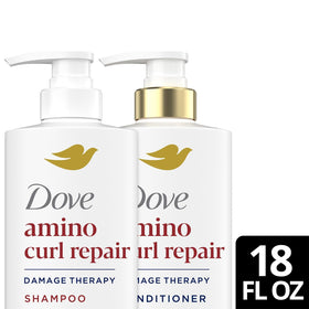 Dove conditioner creamy texture detail showing rich formula for softening curls benefit