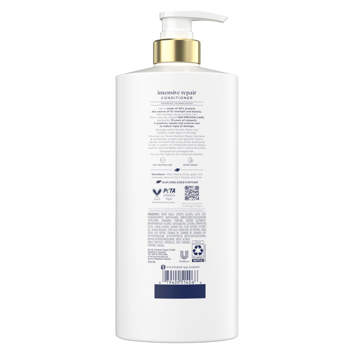 Dove pump dispensing conditioner for easy application
