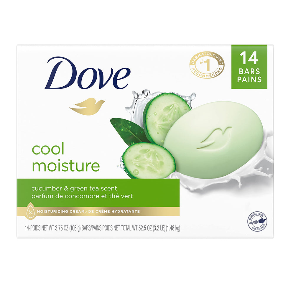 Dove Cool Moisture front packaging showing freshness and quantity