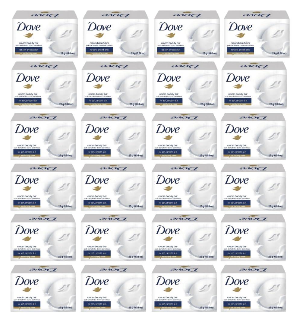 Dove travel pack front packaging showing 12 bars and convenience