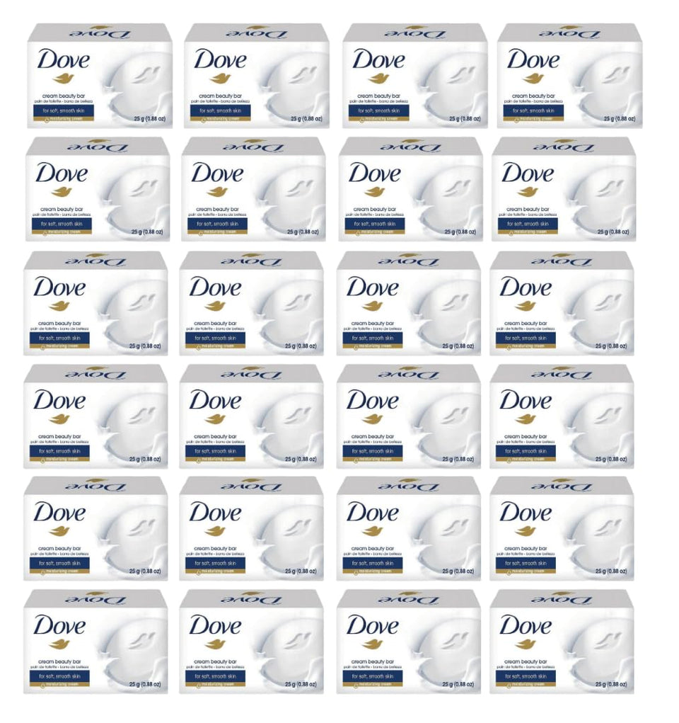 Dove travel pack front packaging showing 12 bars and convenience