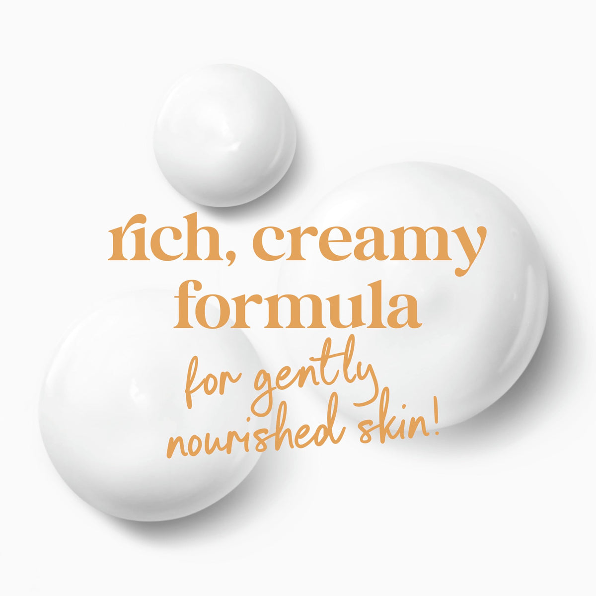 Dove creamy lather in hand demonstrating gentle cleansing benefit
