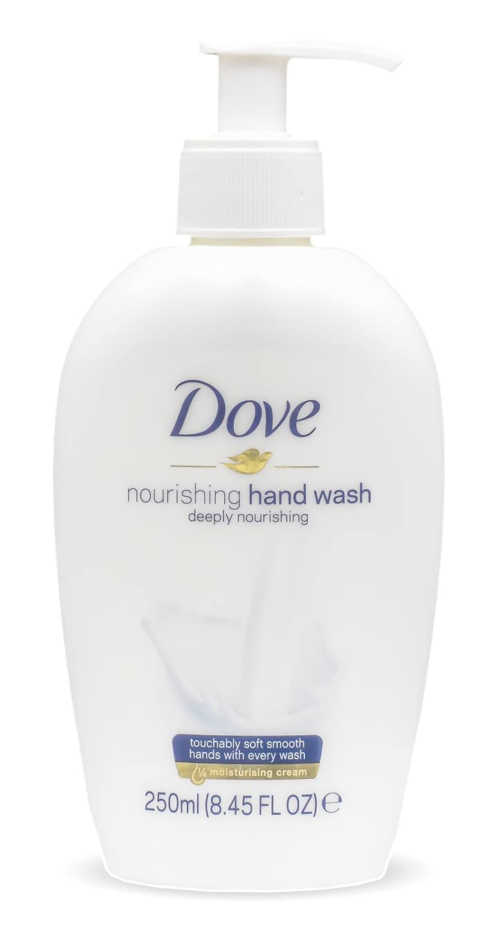 Dove creamy texture on pump demonstrating smooth lather and gentle moisturization