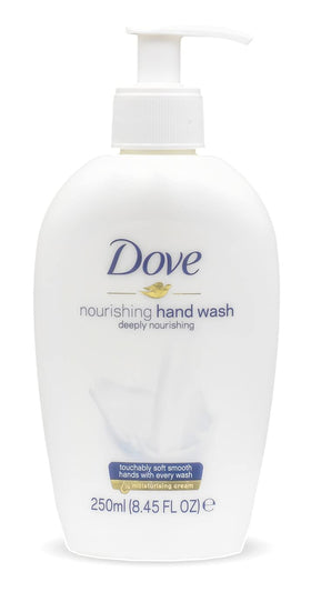 Dove creamy texture on pump demonstrating smooth lather and gentle moisturization