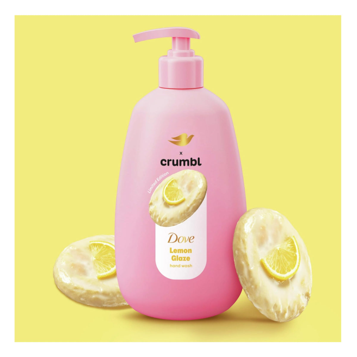 Dove foam texture in hand showing gentle lather and moisturizing effect
