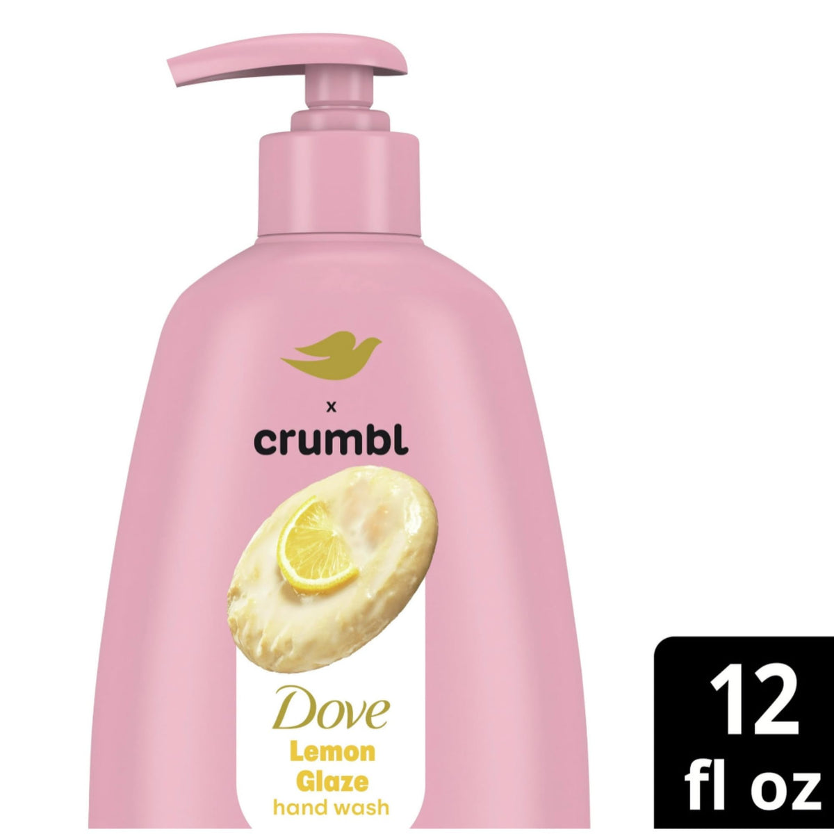 Dove pump detail closeup highlighting easy dispensing and tidy use