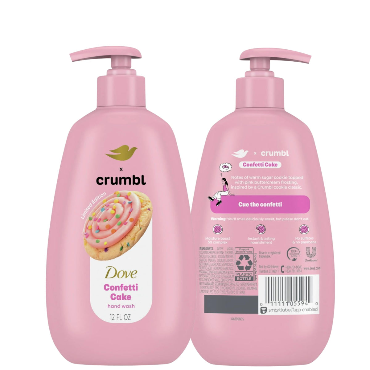 Dove bottle on bathroom sink styled to show lifestyle fragrance enjoyment benefit