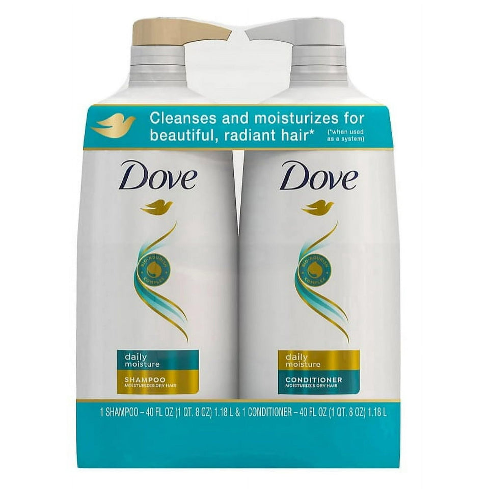 Dove front packaging showing set and benefits for hydrated hair