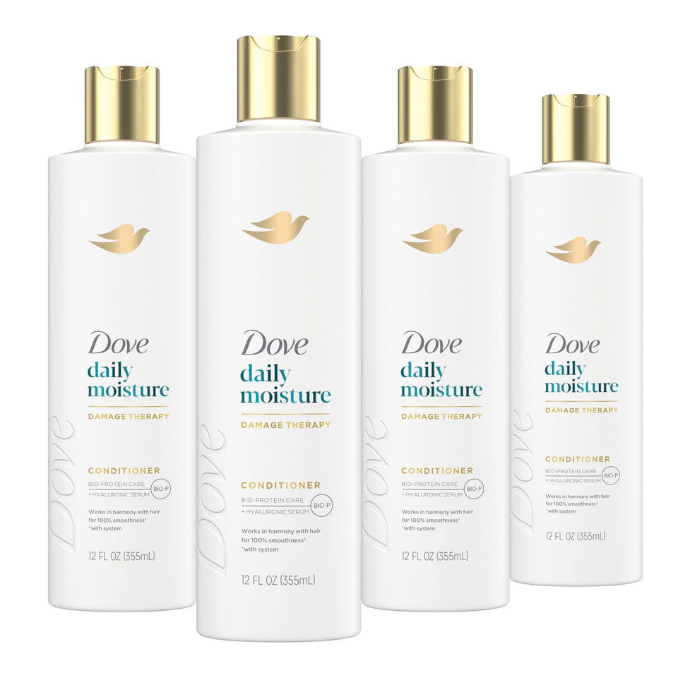Dove bottle front packaging showing product and benefit