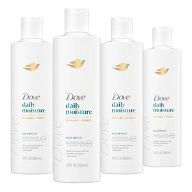 Dove front packaging showing bottle and brand for clear product identification and trust