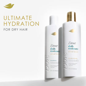 Dove creamy conditioner texture swirl illustrating rich hydration