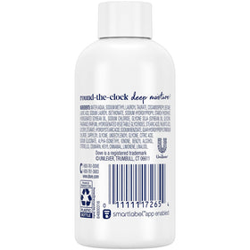 Dove close-up of creamy lather showing moisturizing effect