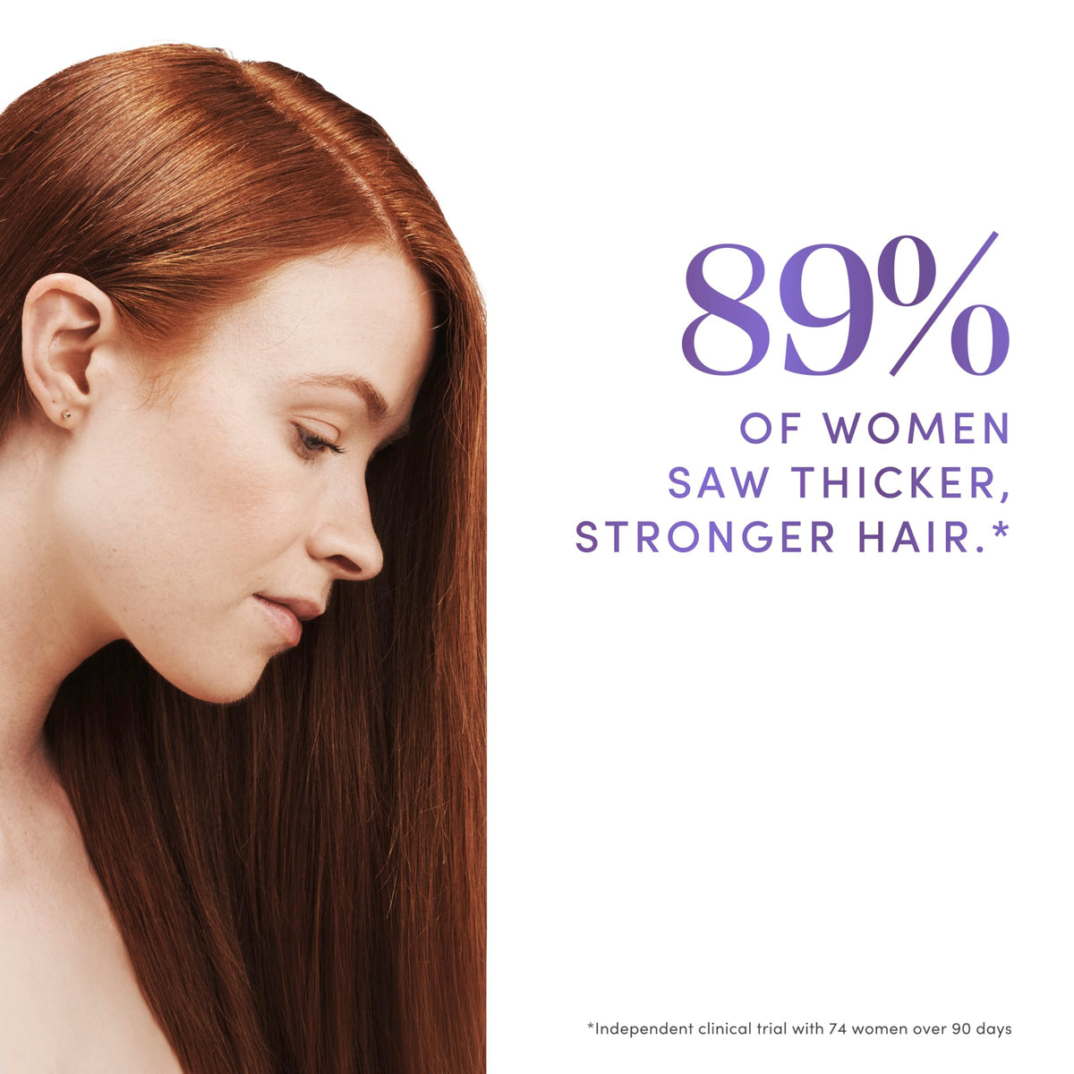 Dove being applied to scalp demonstrating targeted root treatment