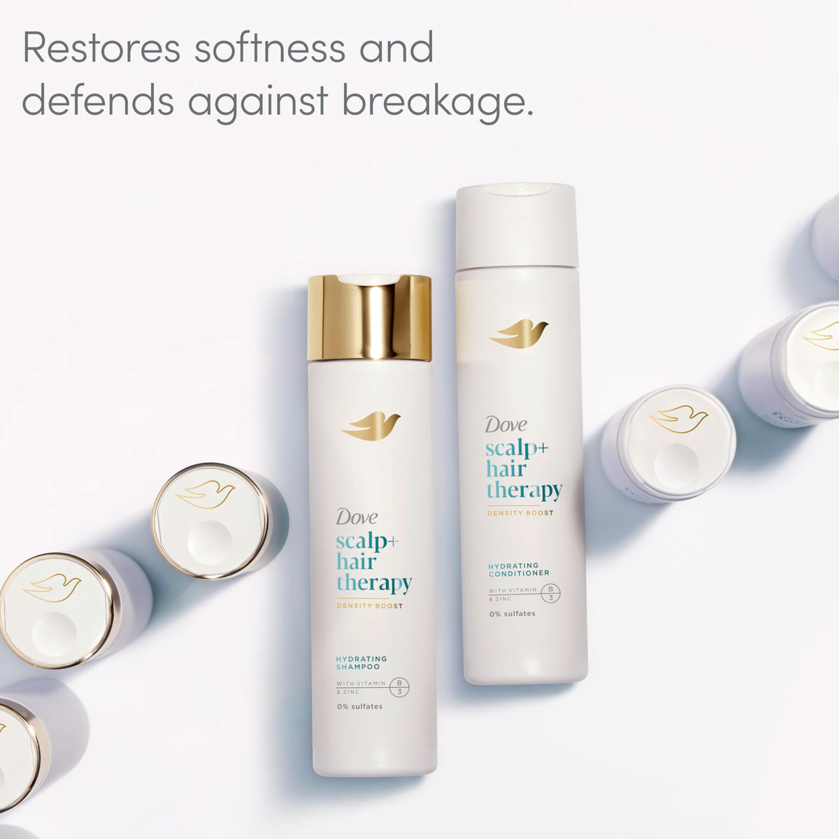 Dove density boost applied in hair routine showing smoother strand benefit