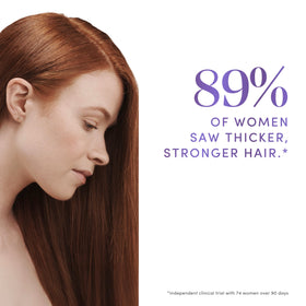 Dove shampoo poured into hand demonstrating gentle cleansing and hydration
