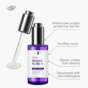 Dove serum texture on hand showing lightweight absorption benefit