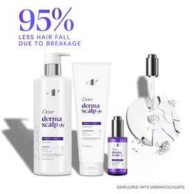 Dove Derma Scalp hair after wash showing improved texture and manageability benefit