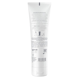 Dove bottle back with ingredients list visible, reassuring transparency for shoppers