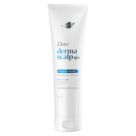 Dove Derma Scalp front bottle view showing clean packaging and dandruff relief benefit