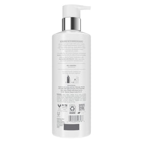 Dove bottle pump top close-up highlighting easy dispensing benefit