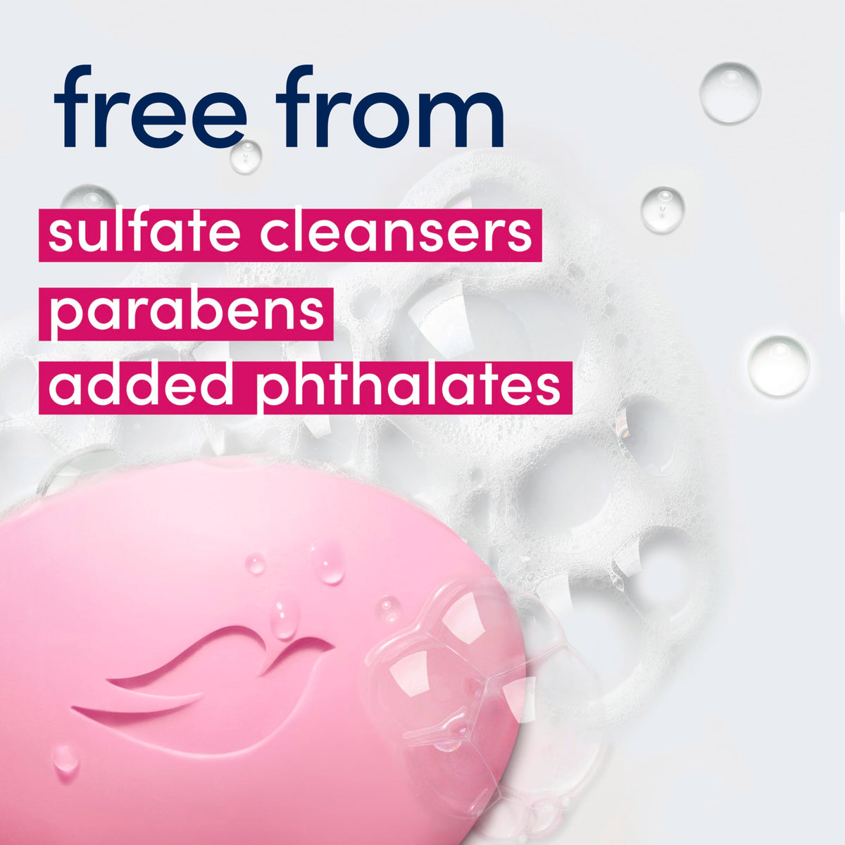 Dove dragon fruit close-up foam texture demonstrating rich creamy lather