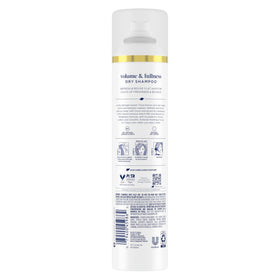 Dove dry shampoo spray action demonstrating quick root mist