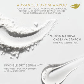 Dove dry shampoo two-can 2-pack display, convenient backup for travel