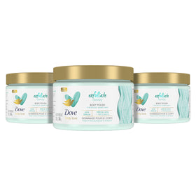 Dove jar front view showing label and product name for clear identification and trust
