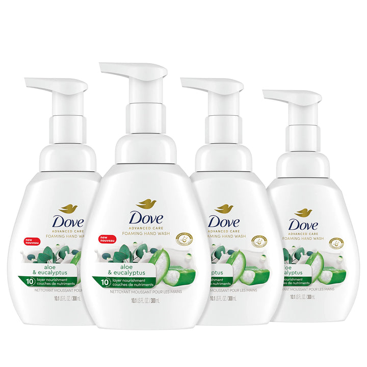 Dove front packaging showing label and benefits, gentle moisturizing