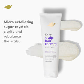 Dove foaming scrub dispensed texture demonstrates lightweight foam benefit