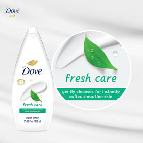Dove in-shower lifestyle showing hydrated skin after cleansing with benefits