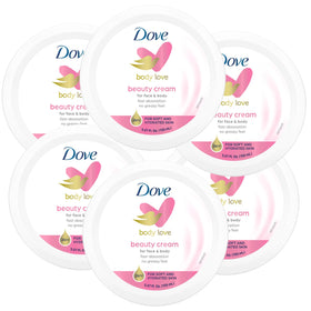 Dove front jar showing product and easy storage benefit